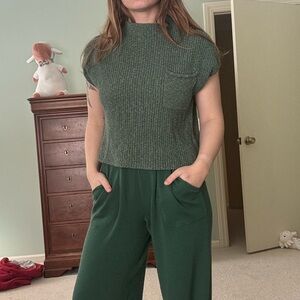 Free People Forest Green Freya Set